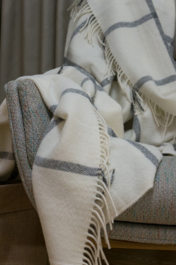 Natural Wool Blanket - Throw